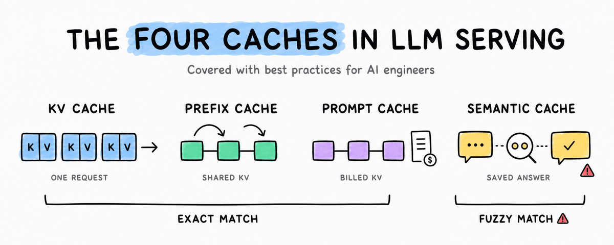 KV、Prefix、Prompt 与 Context Caching 关系图